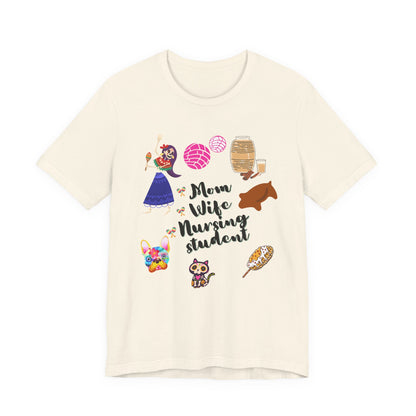 Mom Wife Nursing Student T‑Shirt — Nursing Student Gift Tee