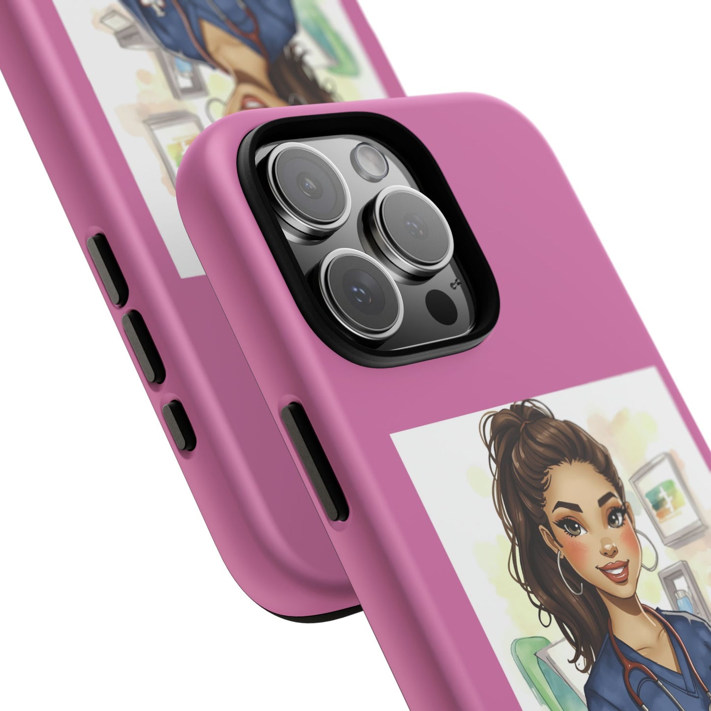 Nurse La Enfermera Tough Phone Case — Protective Pink Phone Cover
