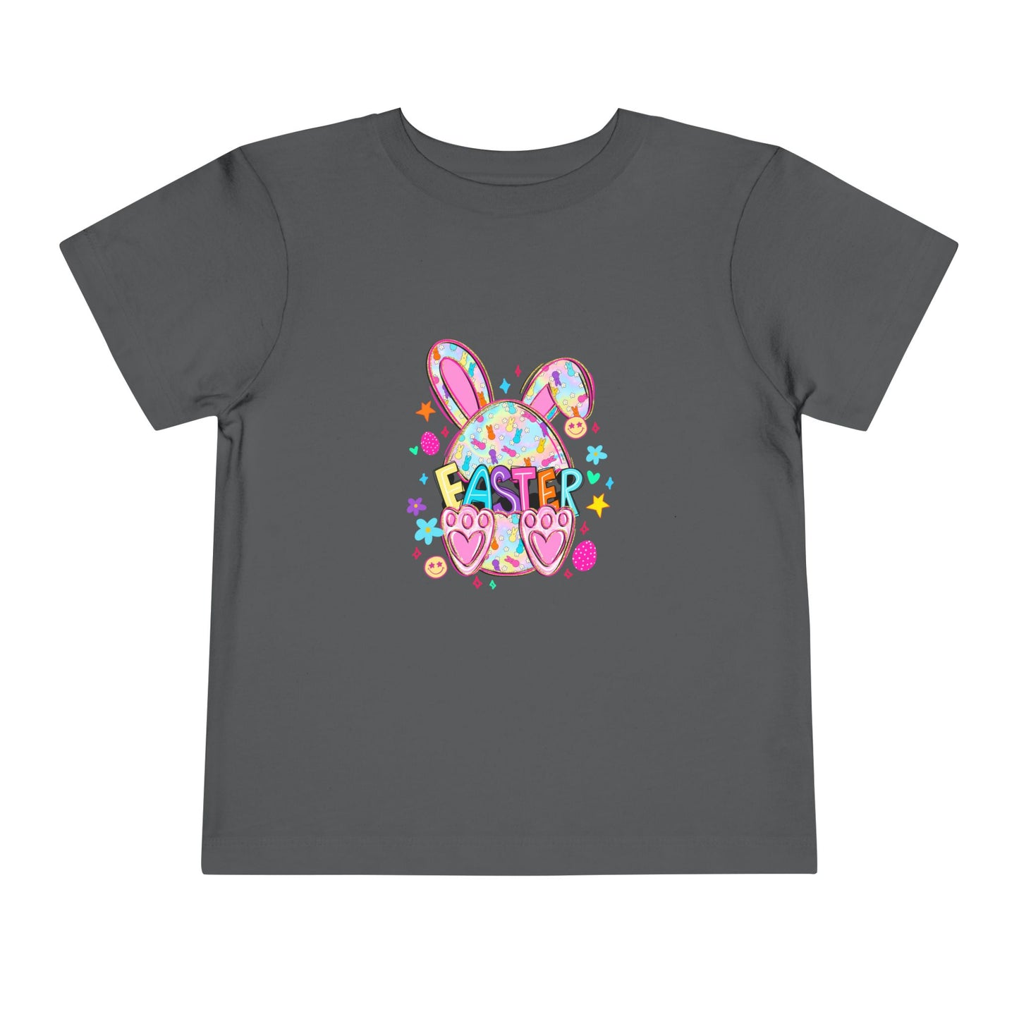 Toddler Tee — Colorful Easter Bunny Graphic Shirt