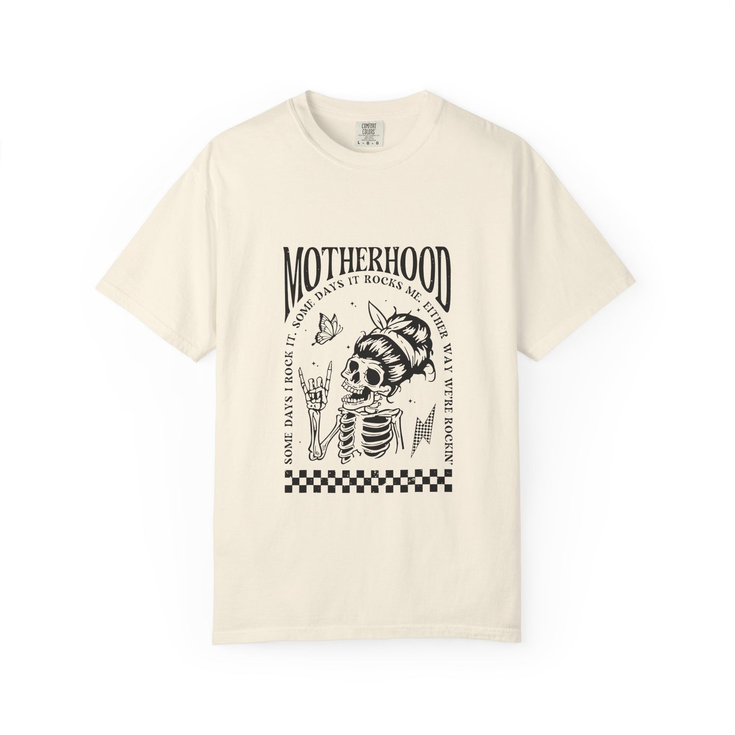 Motherhood Skull T‑Shirt — Vintage Mom Graphic Tee