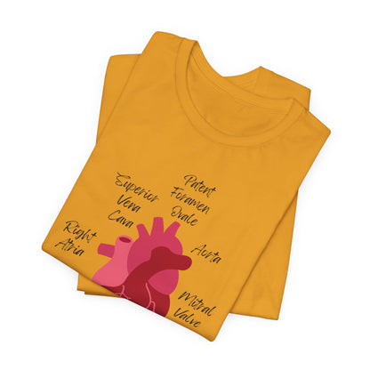 'Go With The Flow' Heart Anatomy Shirt