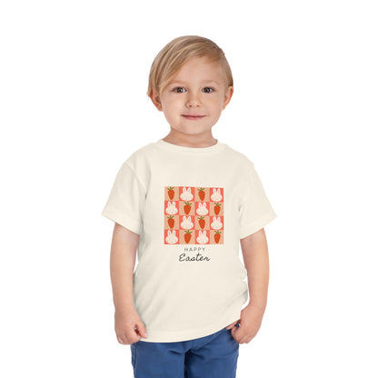 Toddler Tee — Happy Easter Bunny & Carrot Patch Kids Shirt