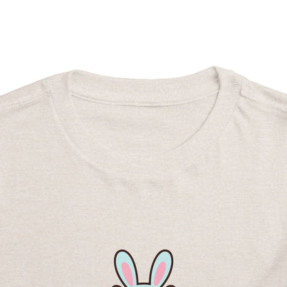 Toddler Tee — Cute Capybara Holding Easter Egg | "Happy Easter" Kids Shirt