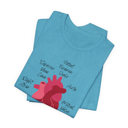 'Go With The Flow' Heart Anatomy Shirt