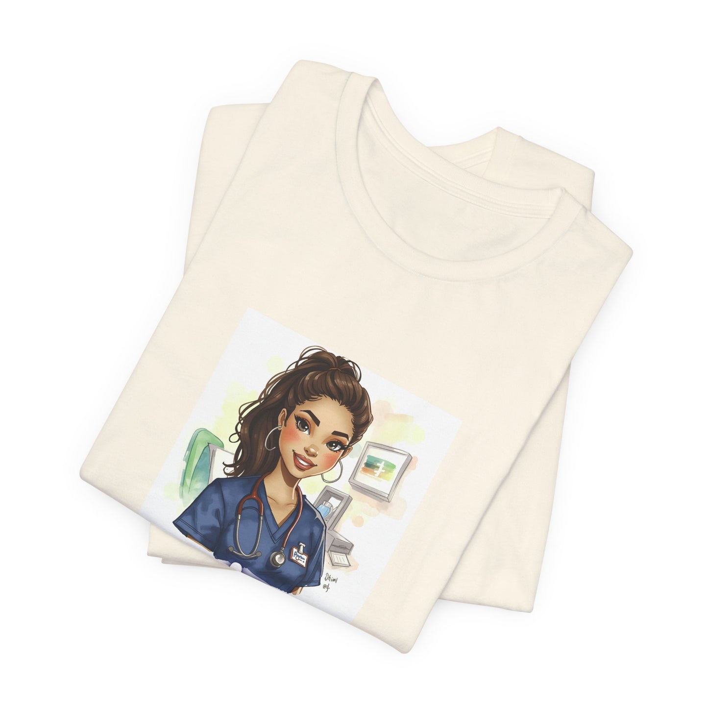 Nurse Empowerment Tee – Cute Female Nurse Illustration