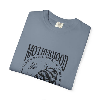 Motherhood Skull T‑Shirt — Vintage Mom Graphic Tee