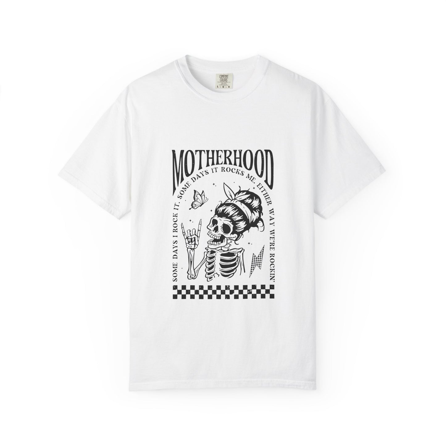 Motherhood Skull T‑Shirt — Vintage Mom Graphic Tee