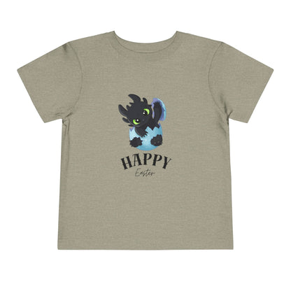 Toddler Tee — Cute Toothless 'Happy Easter' Kids Shirt
