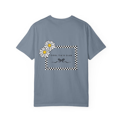 Daisy Checkerboard T-Shirt – "Cool Tia's Club" Graphic Tee