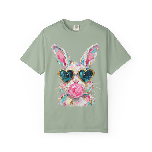 Bunny with Heart Sunglasses Graphic T-Shirt