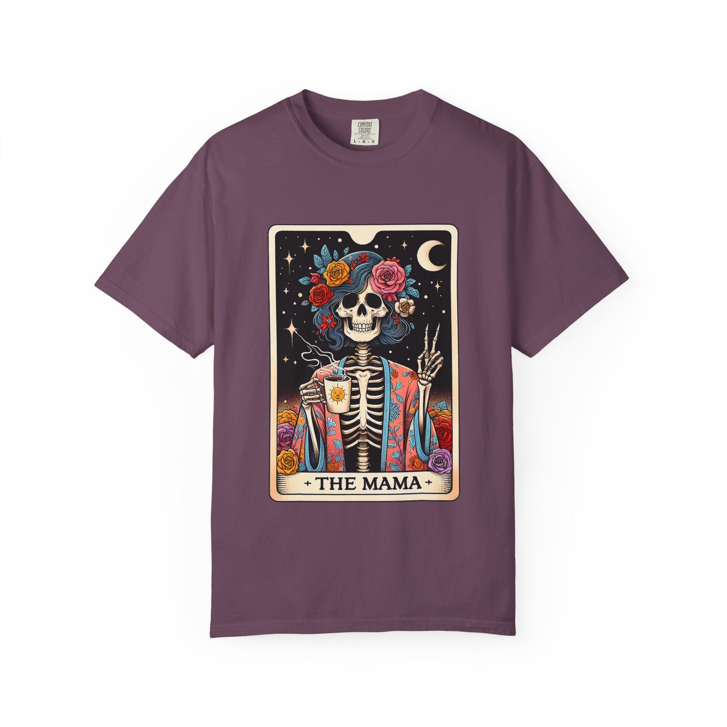 Skull Tarot 'The Mama' T-Shirt — Boho Gothic Mother's Day Tee