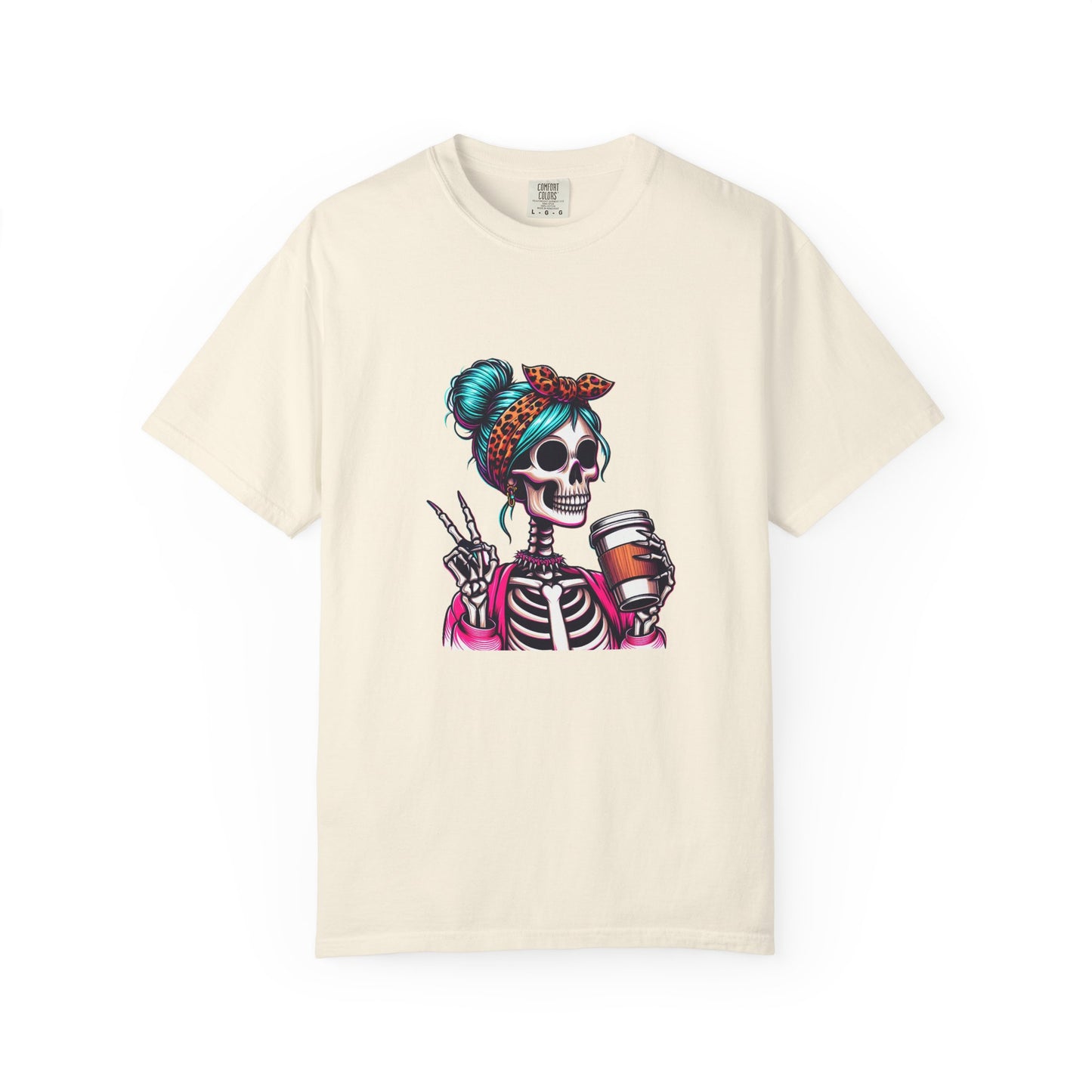 Skull Barista T-Shirt — Cute Skeleton Coffee Lover Tee