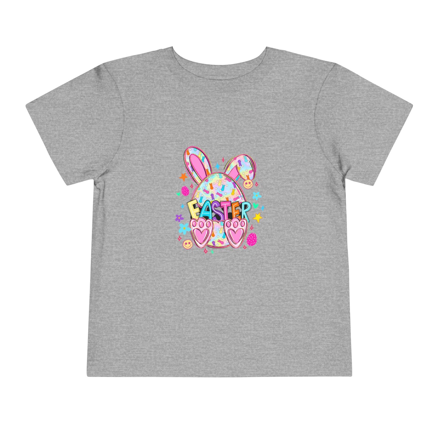 Toddler Tee — Colorful Easter Bunny Graphic Shirt