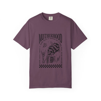 Motherhood Skull T‑Shirt — Vintage Mom Graphic Tee