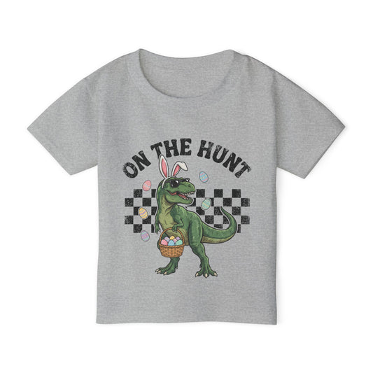 Toddler T-Shirt — "On The Hunt" Easter Dino Graphic