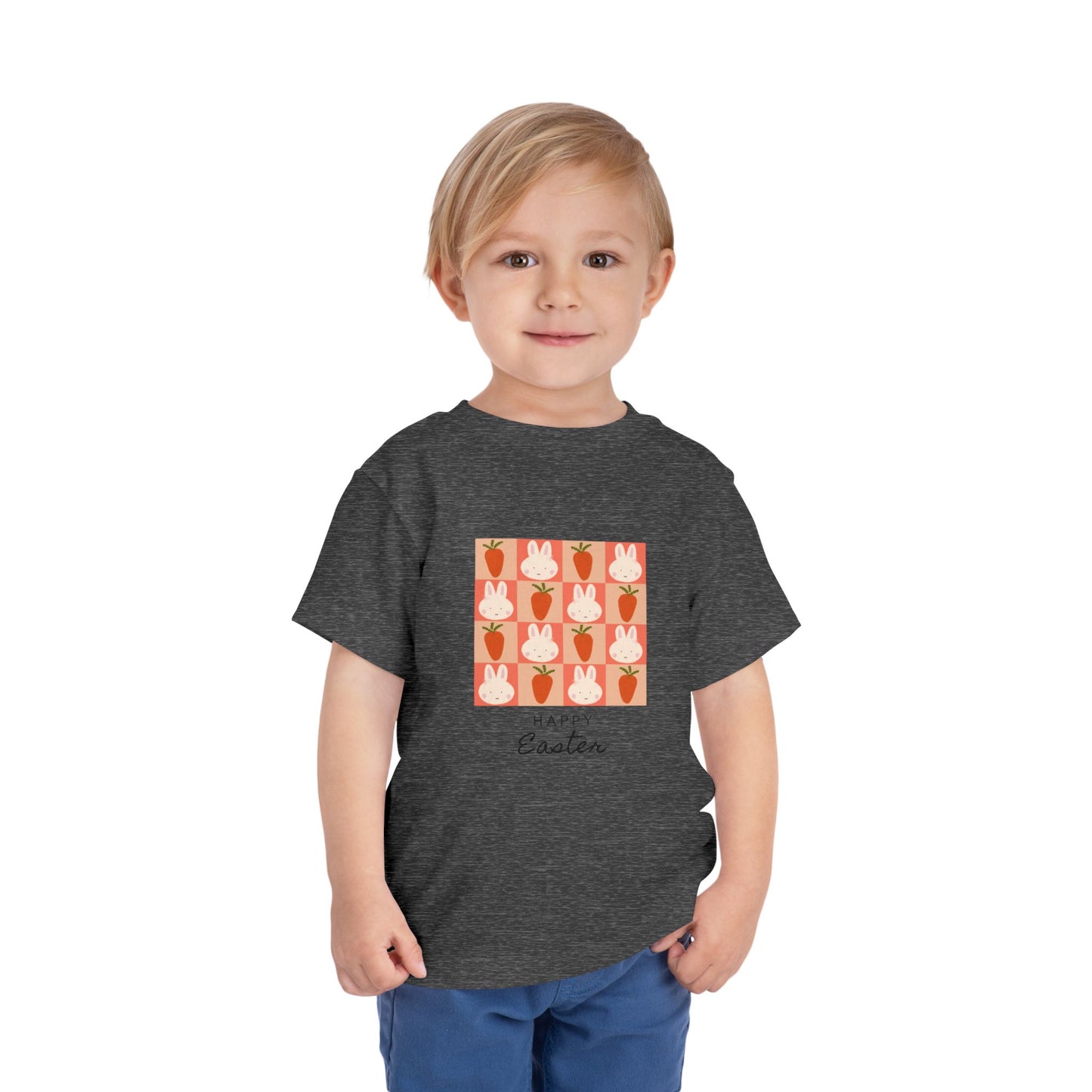 Toddler Tee — Happy Easter Bunny & Carrot Patch Kids Shirt