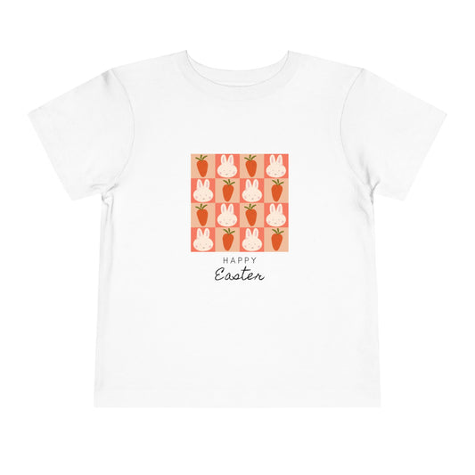 Toddler Tee — Happy Easter Bunny & Carrot Patch Kids Shirt