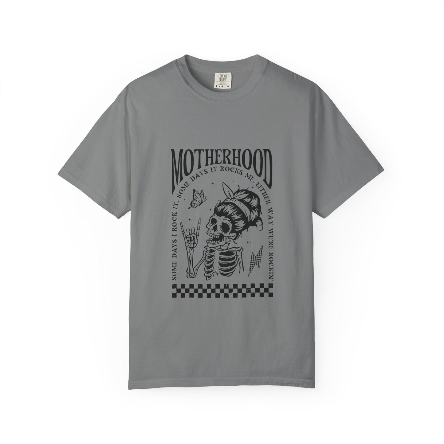 Motherhood Skull T‑Shirt — Vintage Mom Graphic Tee