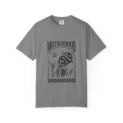 Motherhood Skull T‑Shirt — Vintage Mom Graphic Tee
