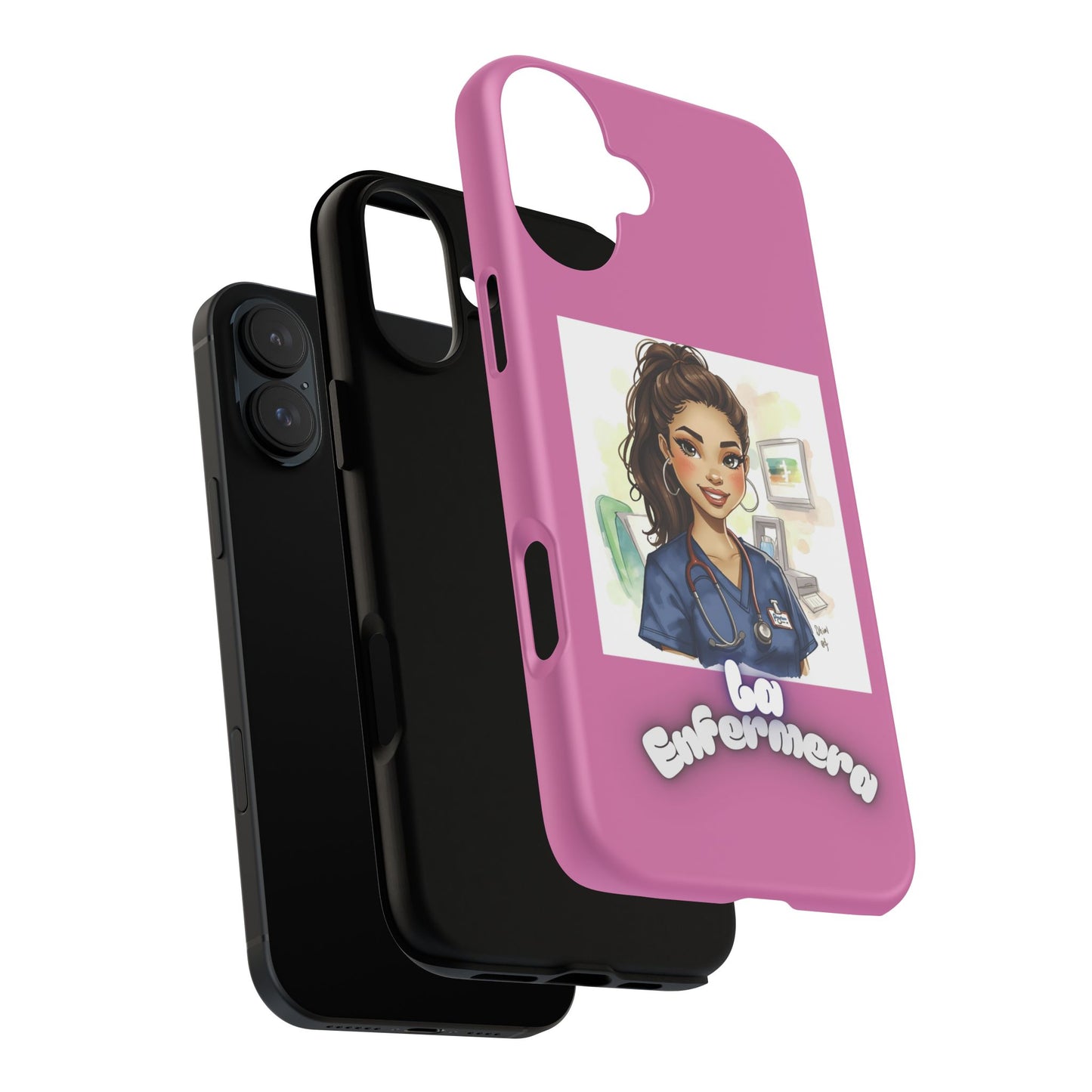 Nurse La Enfermera Tough Phone Case — Protective Pink Phone Cover