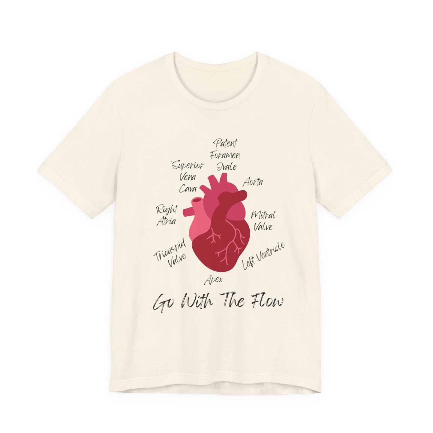 'Go With The Flow' Heart Anatomy Shirt