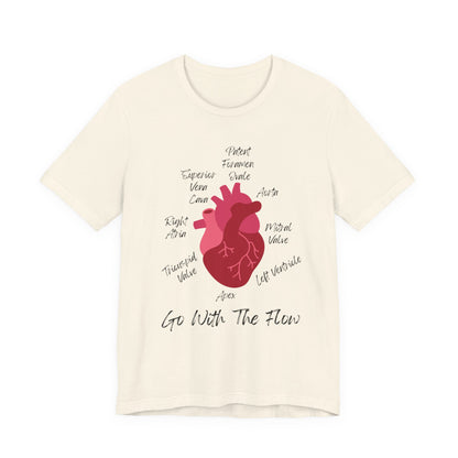 'Go With The Flow' Heart Anatomy Shirt