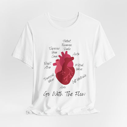 'Go With The Flow' Heart Anatomy Shirt