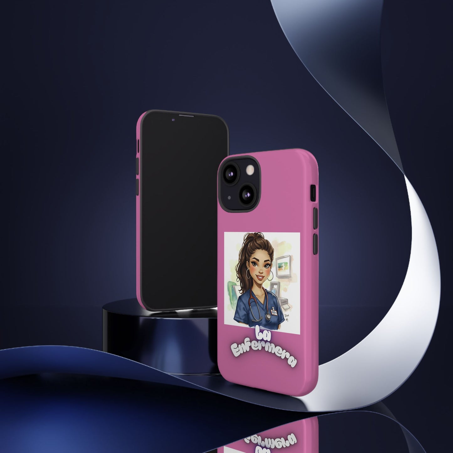 Nurse La Enfermera Tough Phone Case — Protective Pink Phone Cover