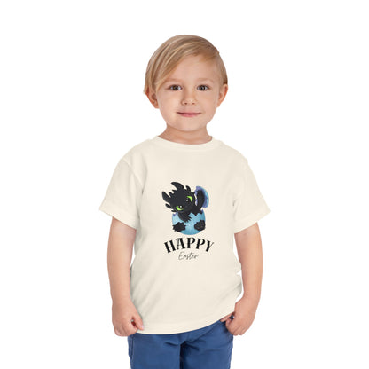 Toddler Tee — Cute Toothless 'Happy Easter' Kids Shirt