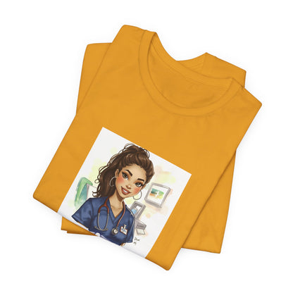 Nurse Empowerment Tee – Cute Female Nurse Illustration