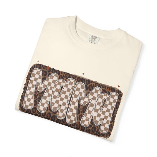MaMa Checkered Graphic T-Shirt