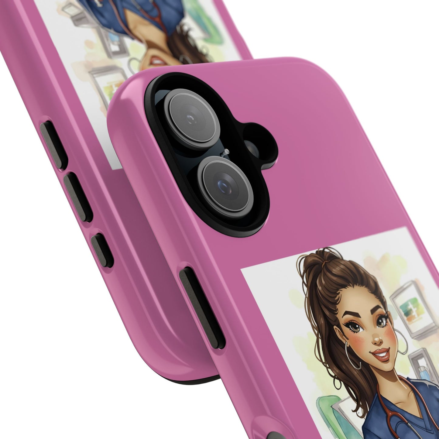 Nurse La Enfermera Tough Phone Case — Protective Pink Phone Cover