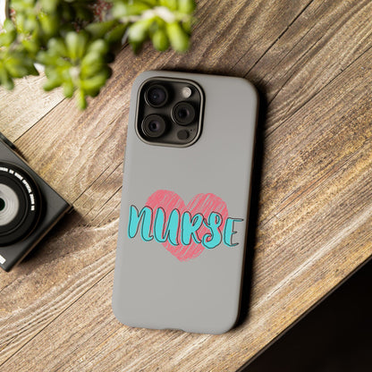 Nurse Heart Tough Phone Case — Cute Protective Phone Cover for Nurses