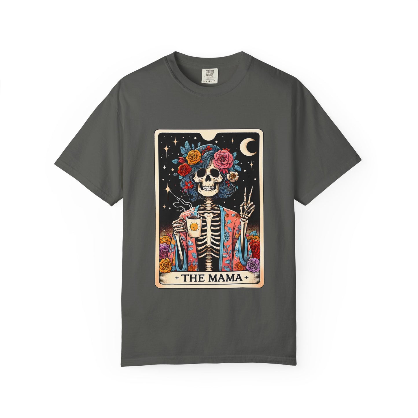 Skull Tarot 'The Mama' T-Shirt — Boho Gothic Mother's Day Tee