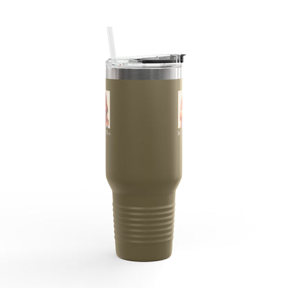 40oz Insulated Travel Mug – “Just Doing Mom Shit”