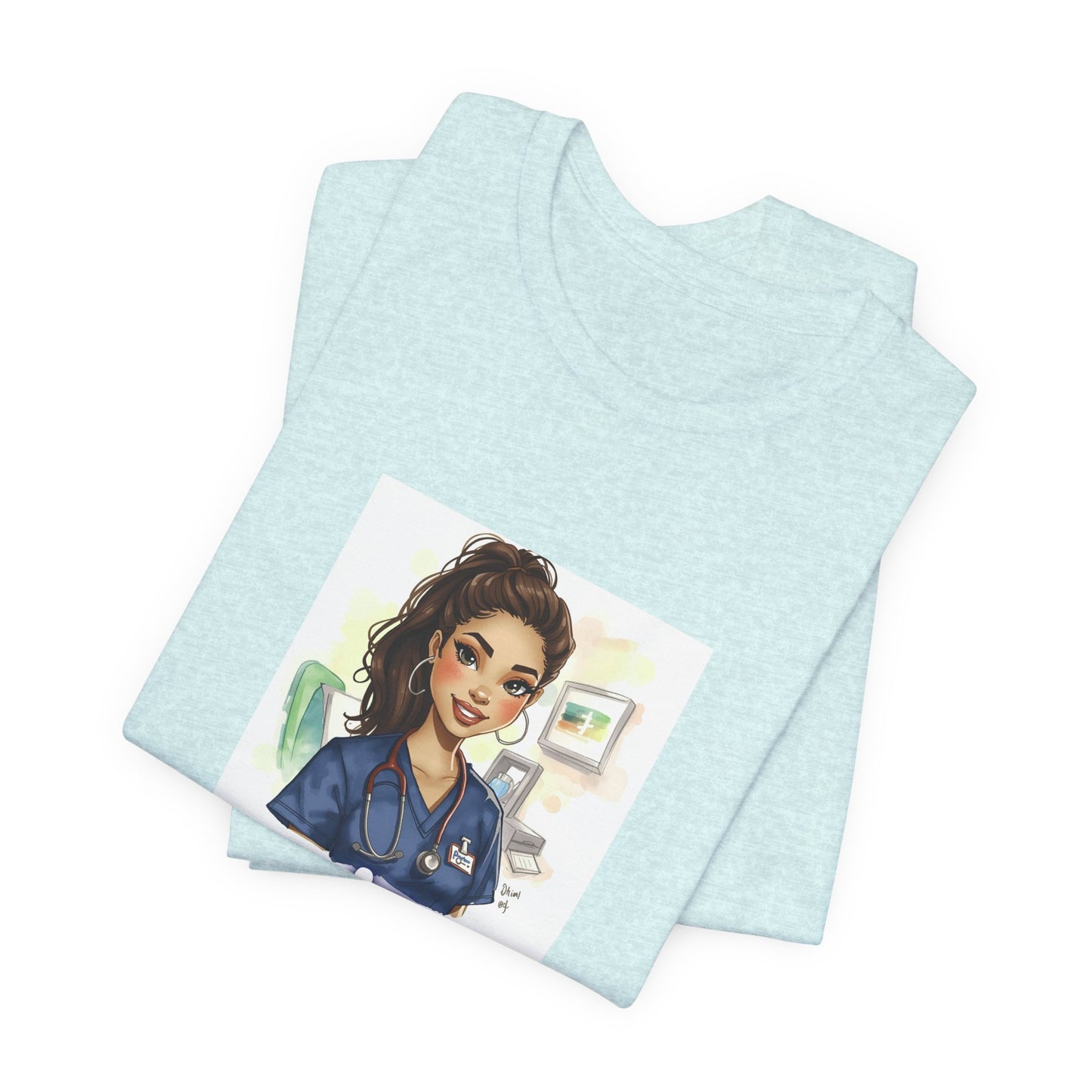 Nurse Empowerment Tee – Cute Female Nurse Illustration