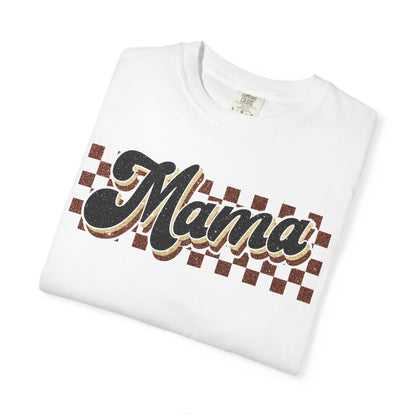 Mama Retro Checkerboard T-Shirt