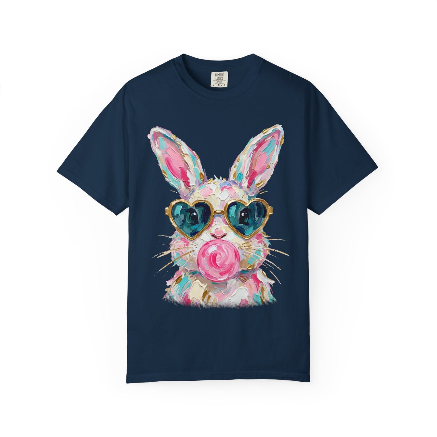 Bunny with Heart Sunglasses Graphic T-Shirt