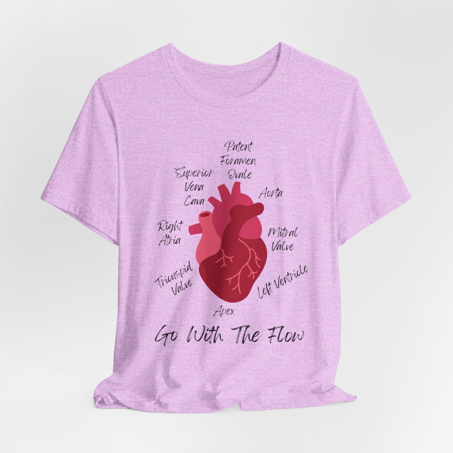 'Go With The Flow' Heart Anatomy Shirt
