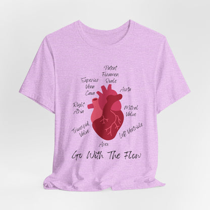 'Go With The Flow' Heart Anatomy Shirt