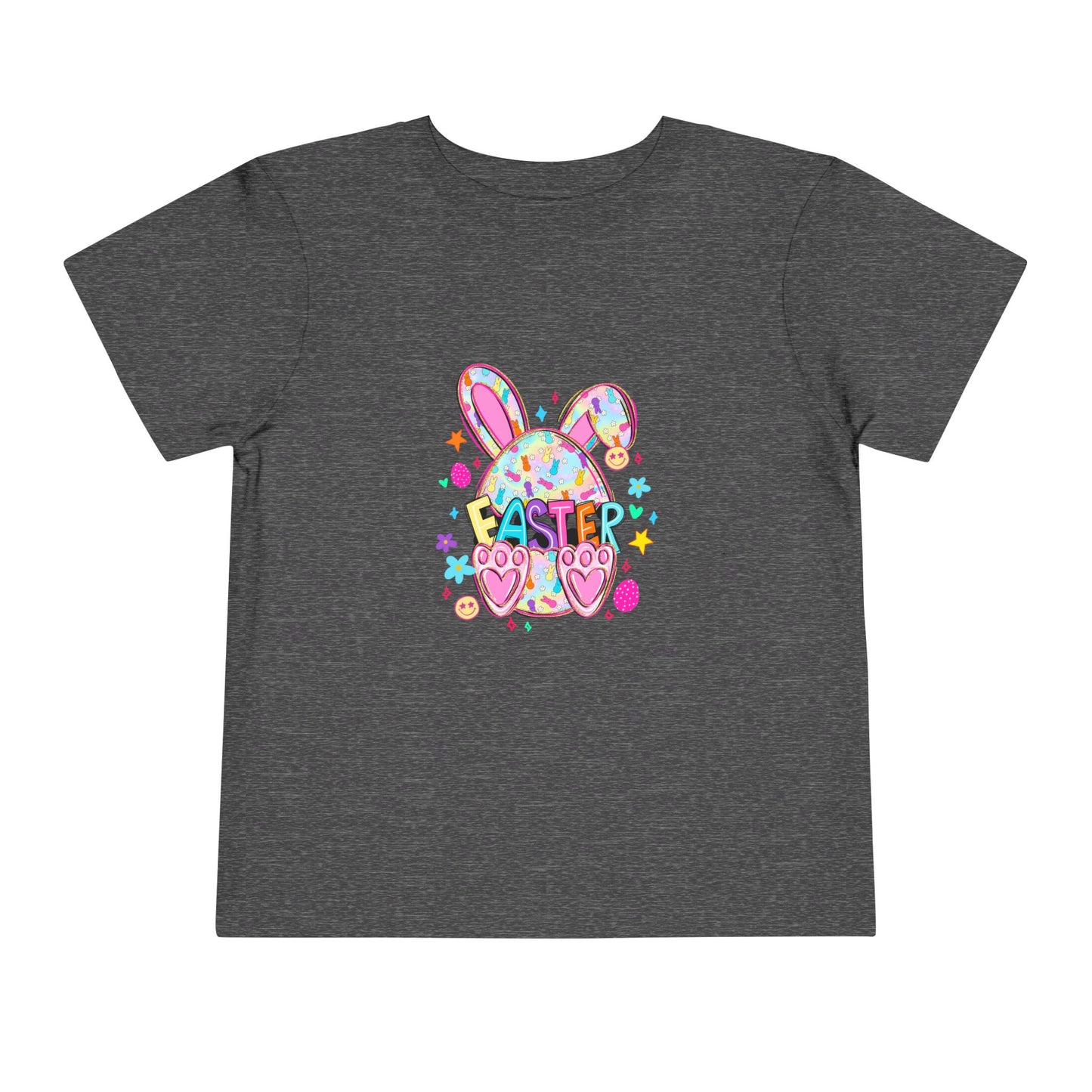 Toddler Tee — Colorful Easter Bunny Graphic Shirt