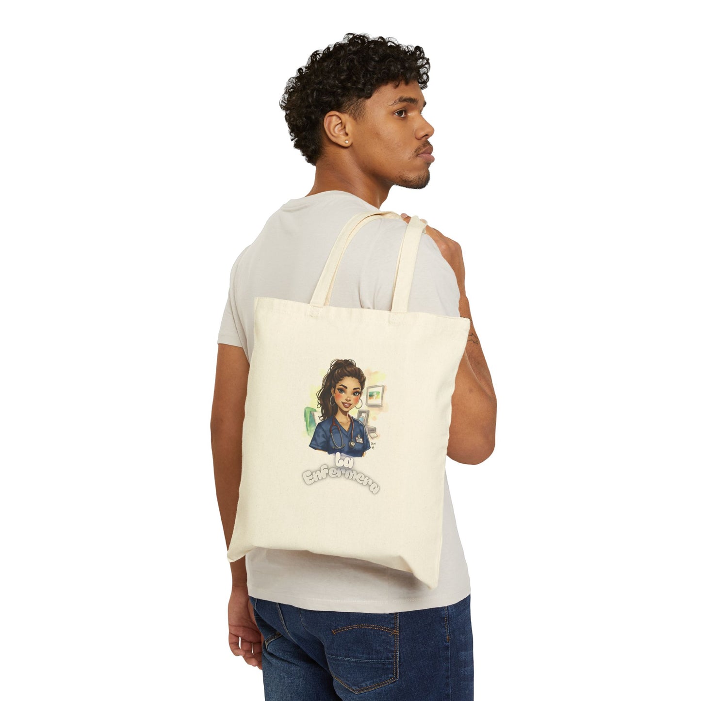 Tote Bag — "La Enfermera" Canvas Tote